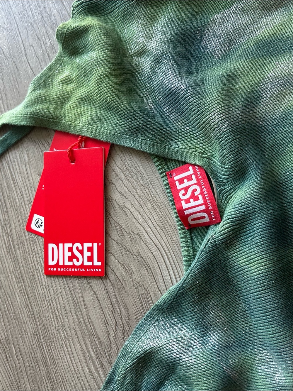 Diesel Green Tie-Dye Maxi Skirt - Picture 3 of 6